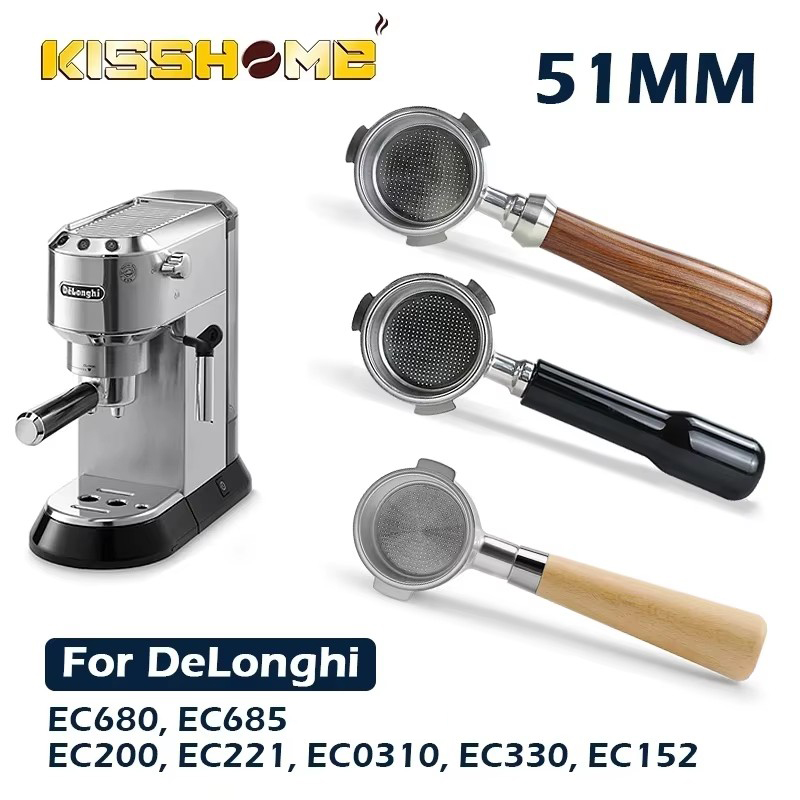 Coffee Tea Espresso - Coffee Bottomless Portafilter 51MM For Delonghi