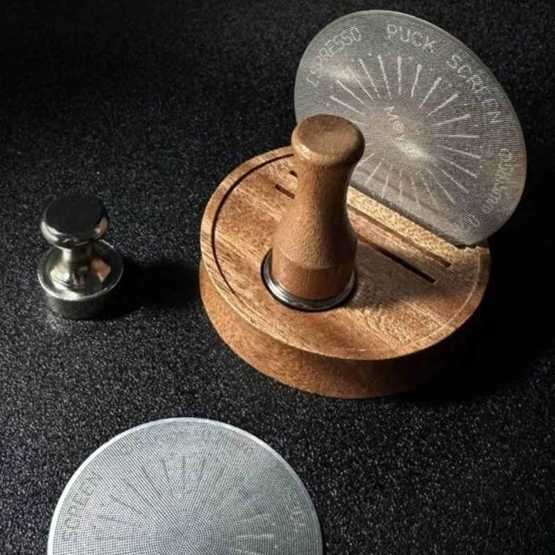 Coffee And Tea Filter - Espresso Puck Screen Magnet Handle Reusable