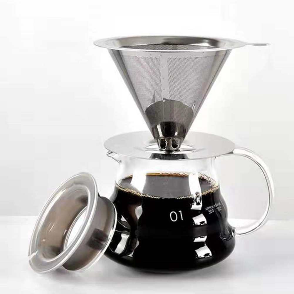 Dispenser Coffee And Tea - Reusable Coffee Filter Holder Double Layer