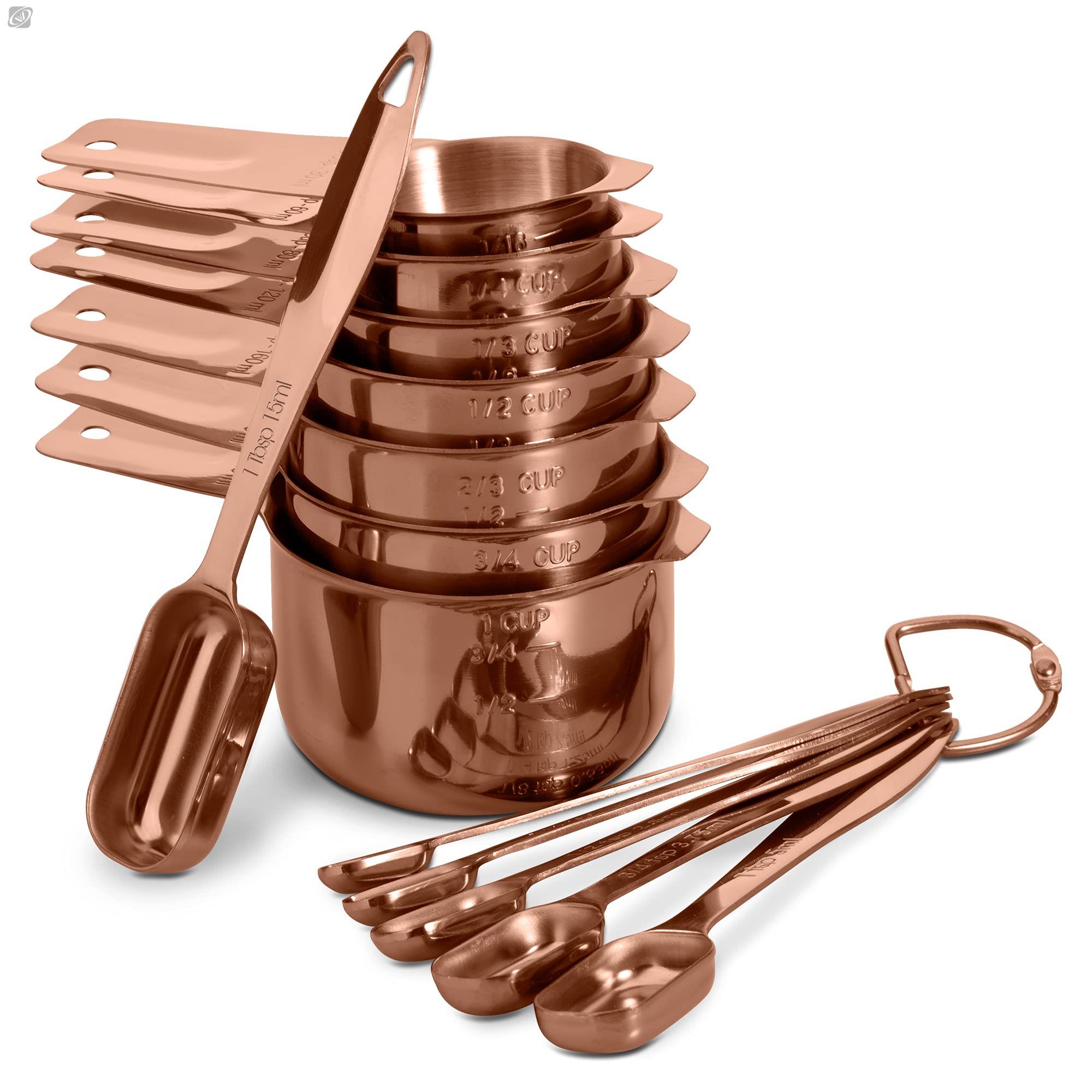 Tea Coffee Pot Set - 13 Pcs Measuring Spoons Set Stainless