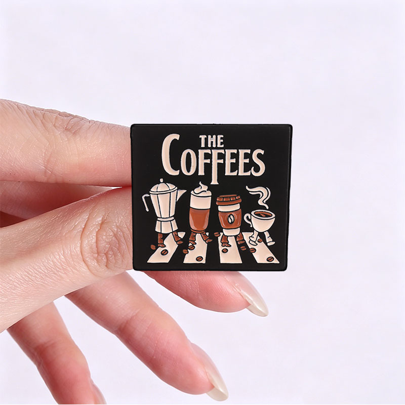 The Coffees Enamel Pins Abbey  - Coffee Tea Chocolate ulasan dan harga
