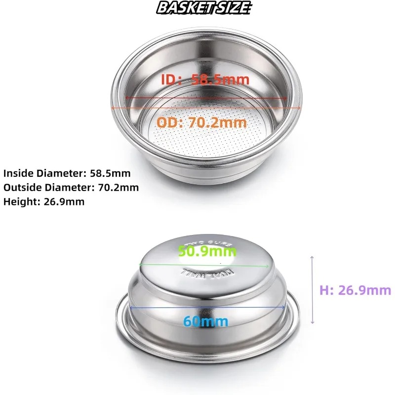 High Quality 2pcs 58mm Dual Wa - Coffee And Tea Filter ulasan dan harga