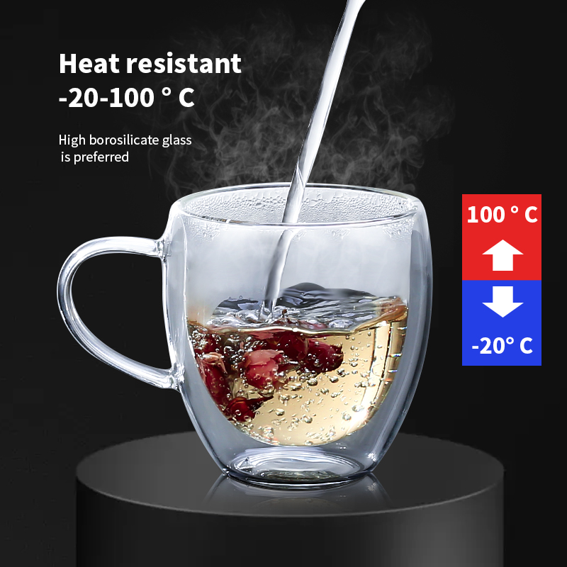 Transparent Glass Coffee Cup M - Coffee Tea Vodka ulasan dan harga