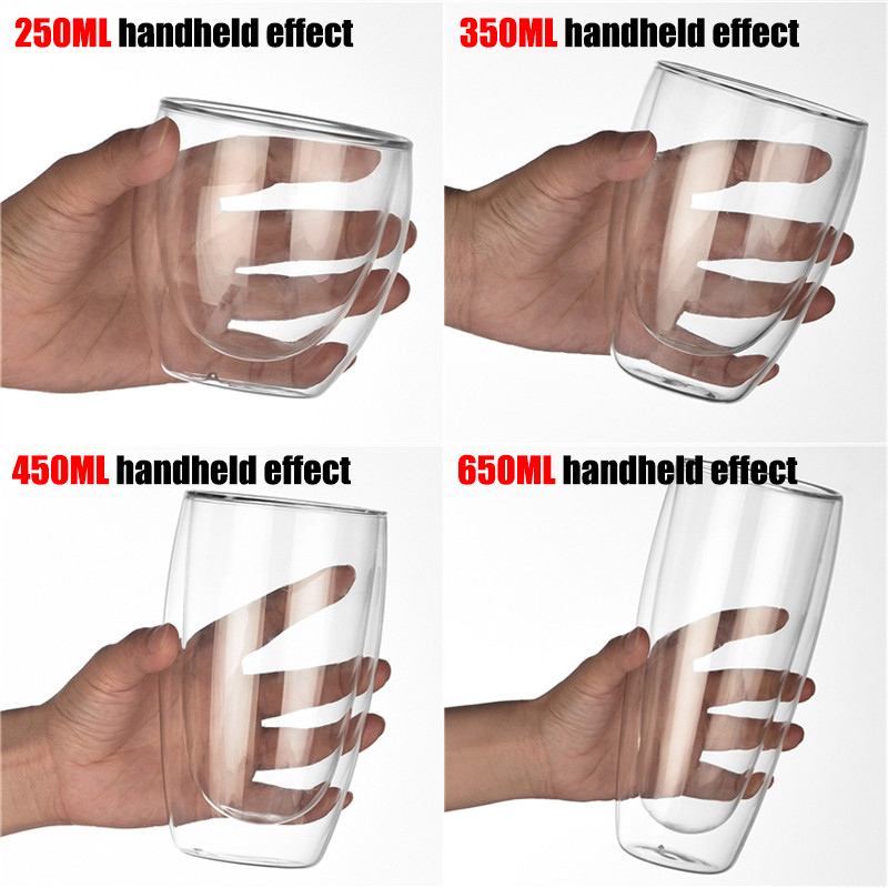 Transparent Glass Coffee Cup M - Coffee Tea Vodka ulasan dan harga
