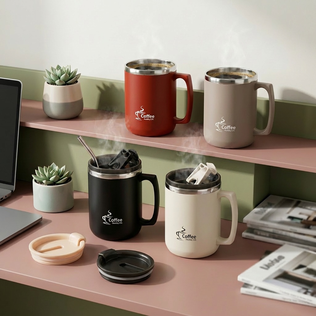 Travel Thermal Coffee Mug Tumb - Coffee Tea Tumbler ulasan dan harga