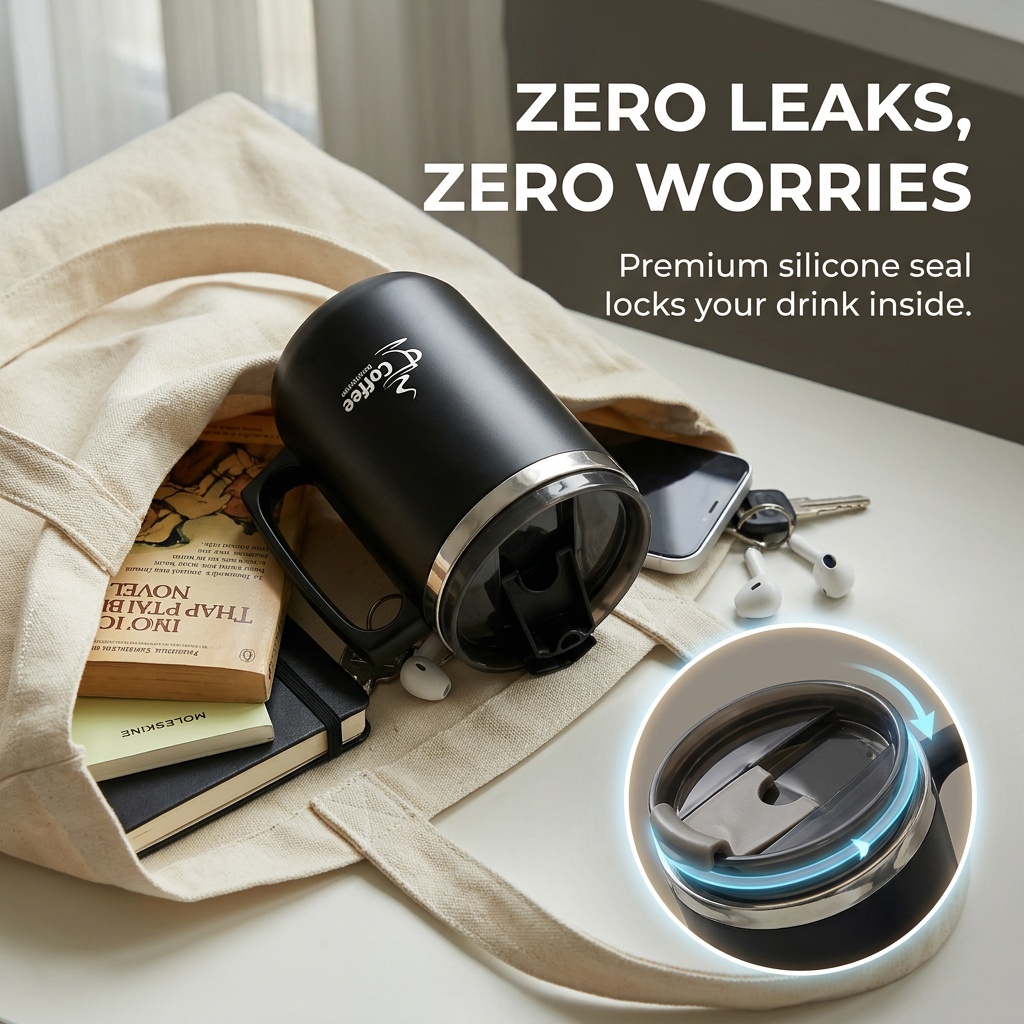 Travel Thermal Coffee Mug Tumb - Coffee Tea Tumbler ulasan dan harga