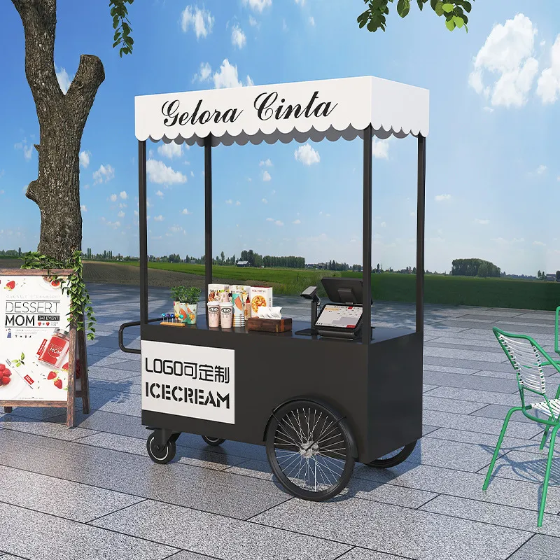Street Food Truck Trolley Stal - Coffee Tea Vendor ulasan dan harga