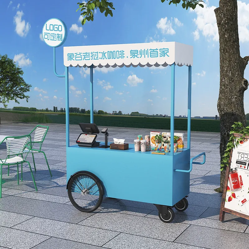 Street Food Truck Trolley Stal - Coffee Tea Vendor ulasan dan harga