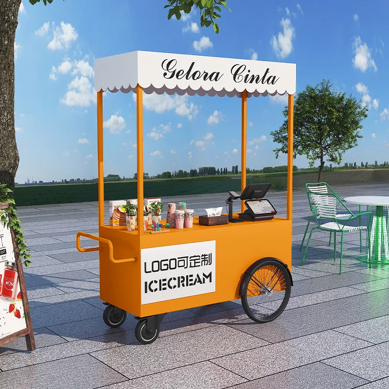 Street Food Truck Trolley Stal - Coffee Tea Vendor ulasan dan harga