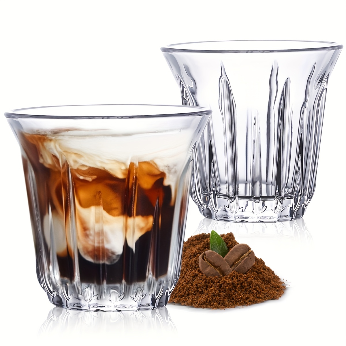 2 Pack Espresso Cups, Clear Gl - Coffee Tea Tumbler ulasan dan harga