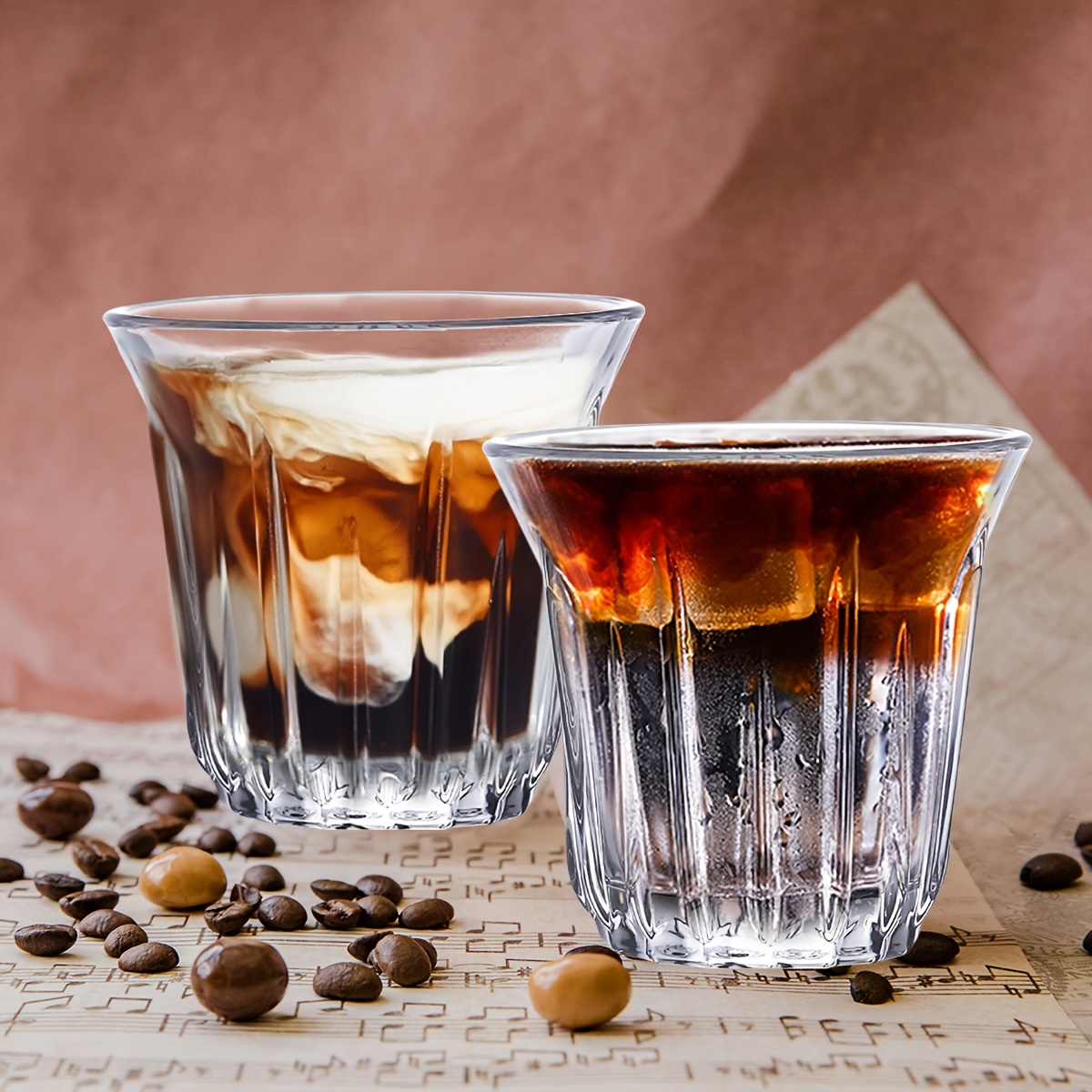 2 Pack Espresso Cups, Clear Gl - Coffee Tea Tumbler ulasan dan harga