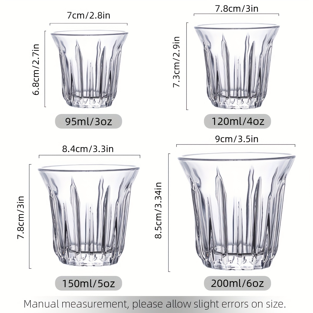 2 Pack Espresso Cups, Clear Gl - Coffee Tea Tumbler ulasan dan harga
