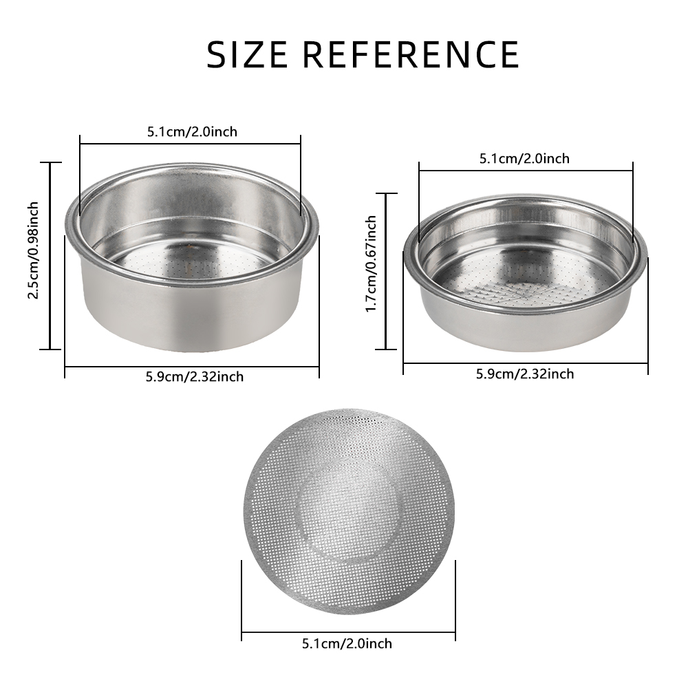 Pressured Double Layer 51mm St - Coffee And Tea Filter ulasan dan harga