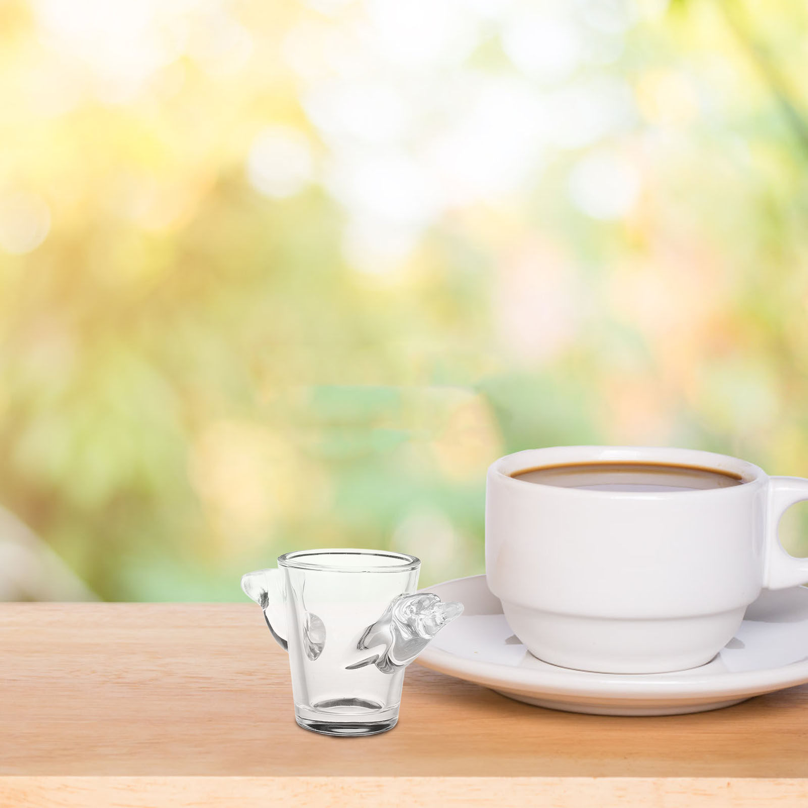 Clear Mini Shot Glass Small An - Coffee Tea Vodka ulasan dan harga