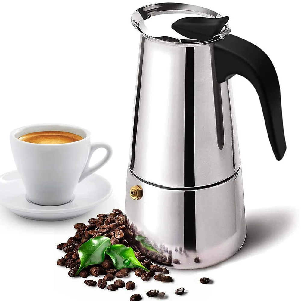 Premium Stainless Steel Moka C - Coffee Tea Chocolate ulasan dan harga