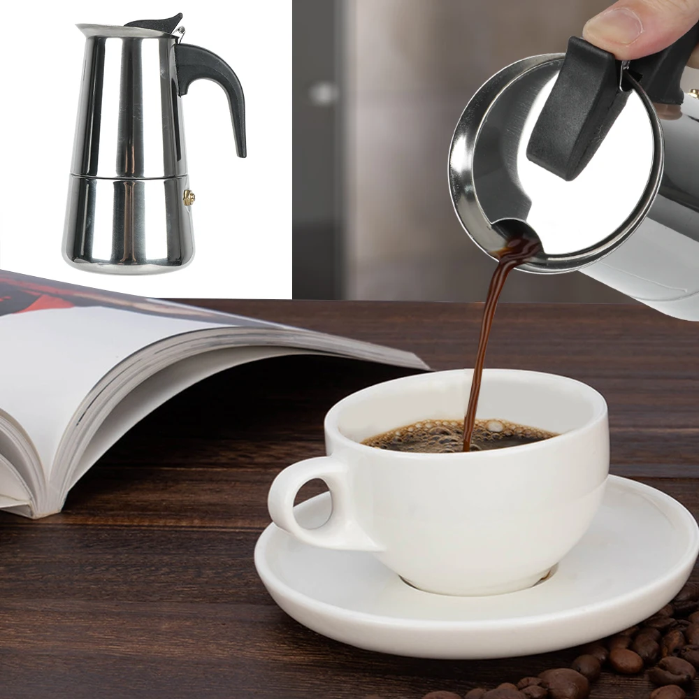 Premium Stainless Steel Moka C - Coffee Tea Chocolate ulasan dan harga