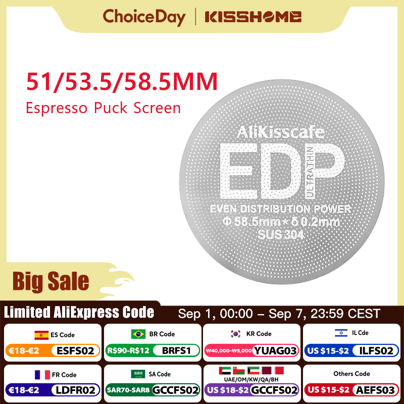 Espresso Puck Screen 49.5mm 51 - Coffee And Tea Filter ulasan dan harga