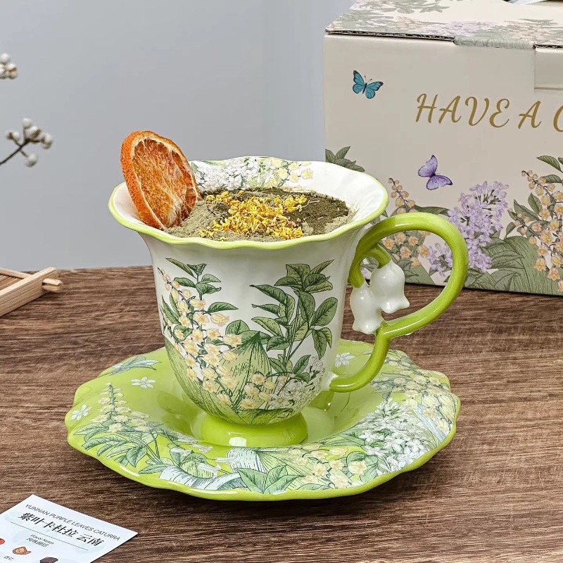 Lily of the valley blooming af - Tea Coffee Pot Set ulasan dan harga