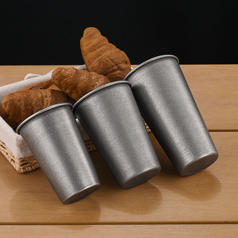 Retro Silver Stainless Steel D - Coffee Tea Tumbler ulasan dan harga