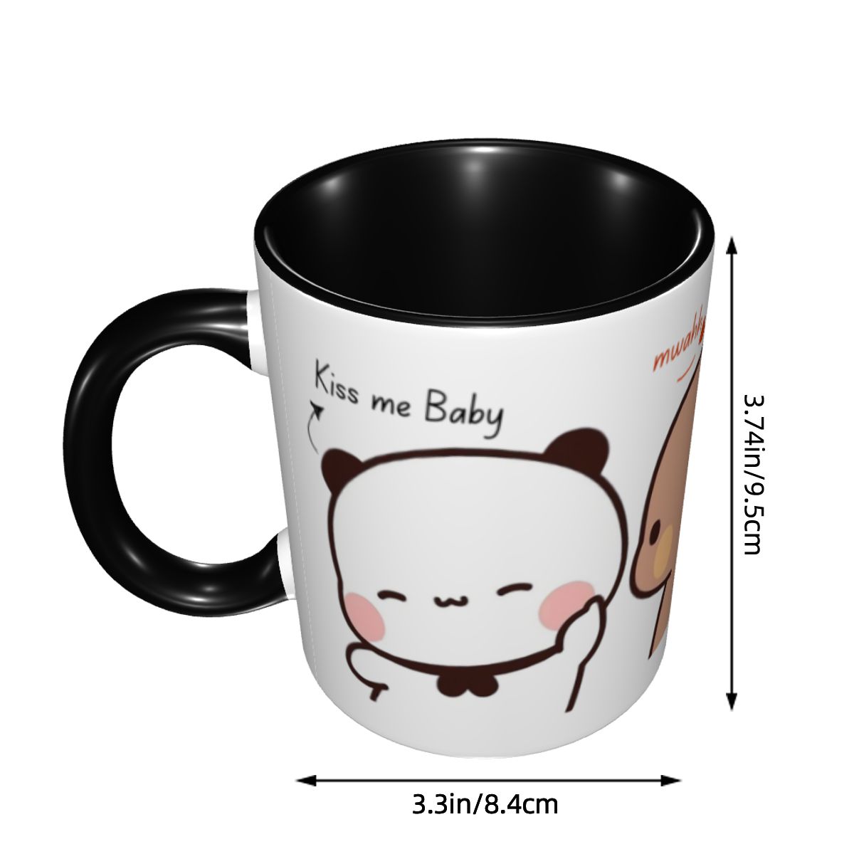 Personalized Kiss Me Baby Mwah - Coffee Tea Me ulasan dan harga