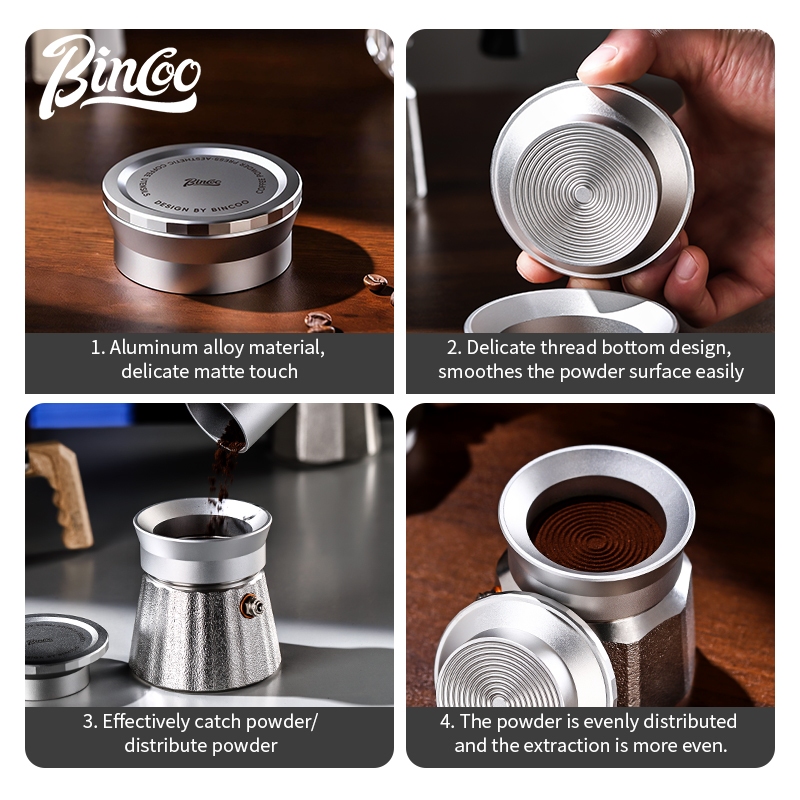 BINCOO Moka Pot Tamper and Cof - Coffee Tea Chocolate ulasan dan harga