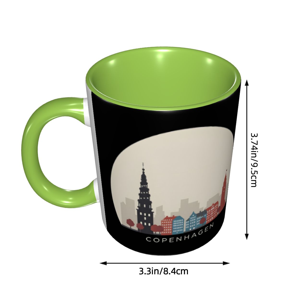 Copenhagen Travel Icon Mug Fun - Coffee Tea Icon ulasan dan harga