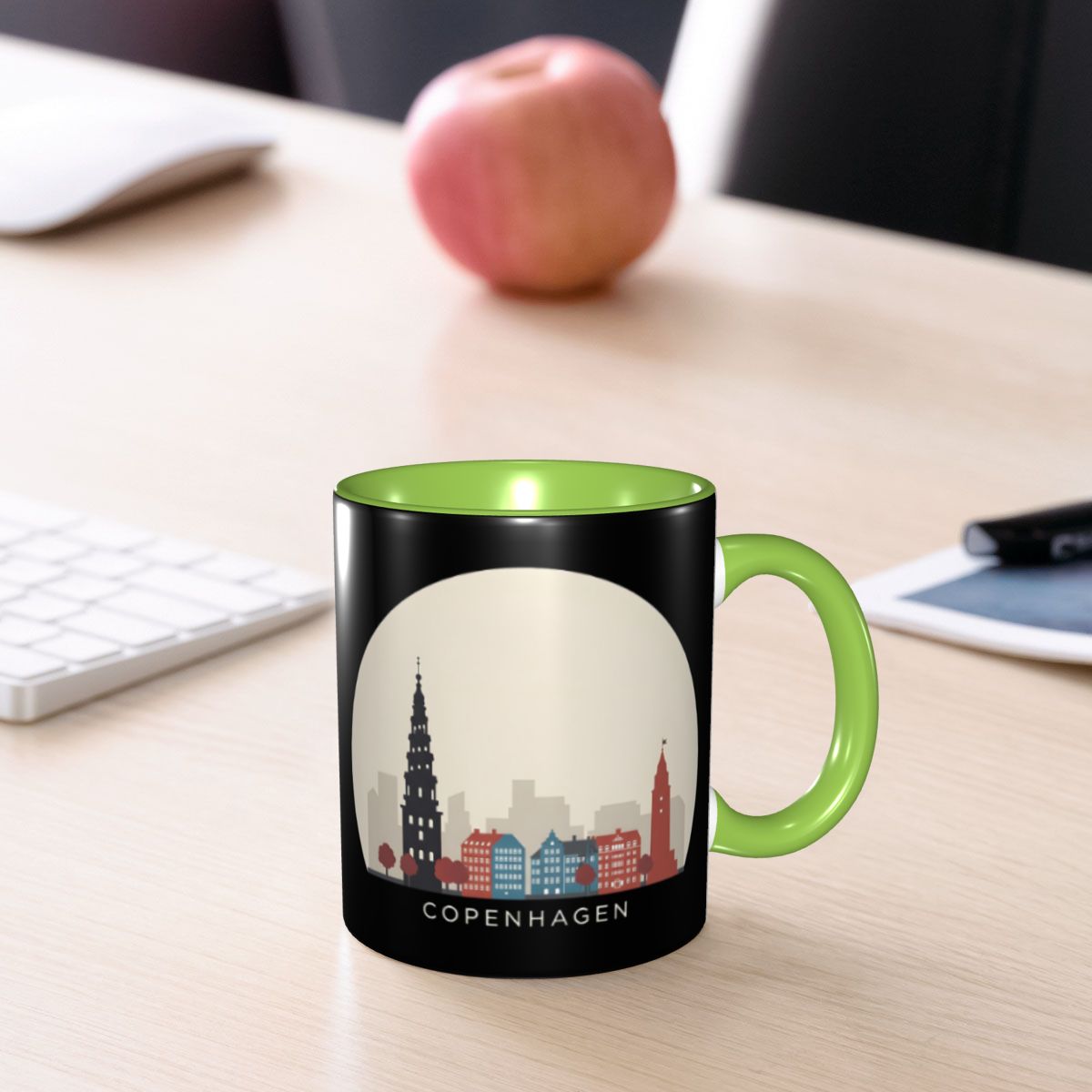 Copenhagen Travel Icon Mug Fun - Coffee Tea Icon ulasan dan harga