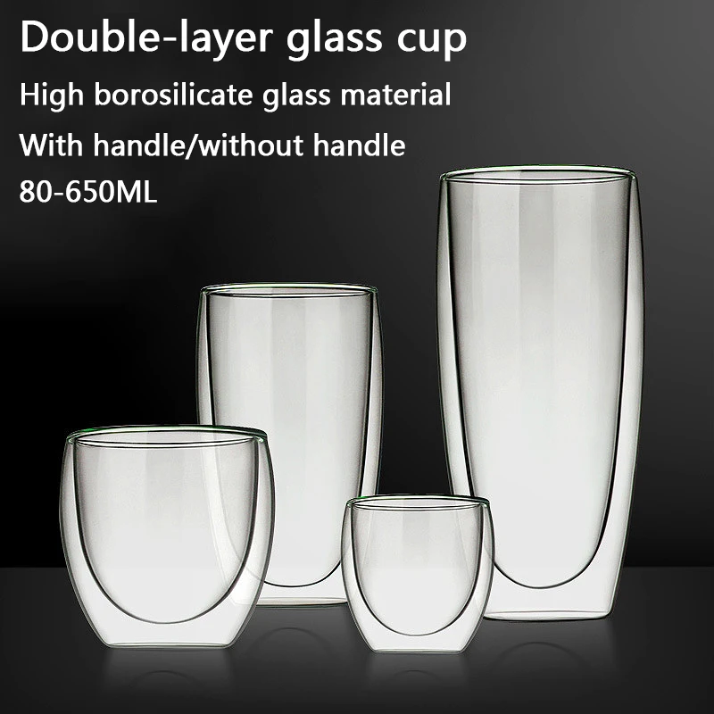 Transparent Glass Coffee Cup M - Coffee Tea Vodka ulasan dan harga
