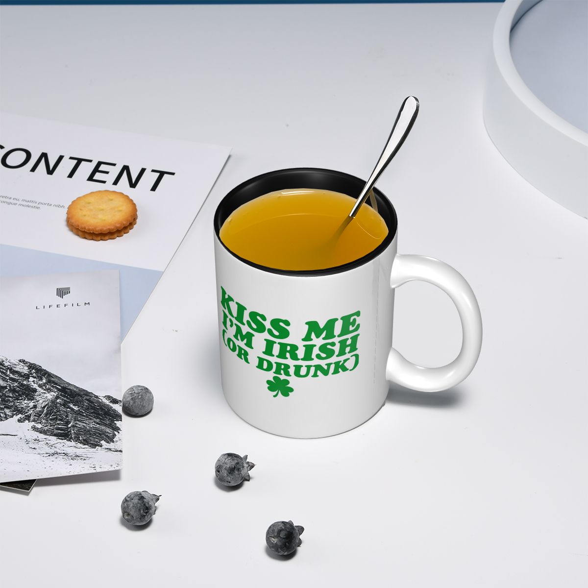 Kiss Me I'm Irish Mug Funny Ce - Coffee Tea Me ulasan dan harga