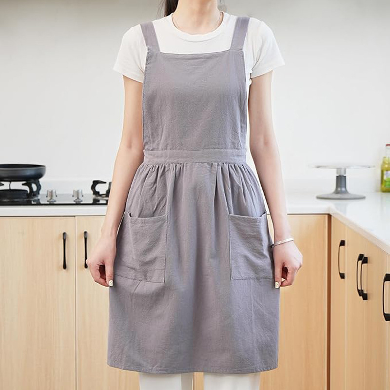 Canvas apron made of cotton su - Coffee Tea For Garden ulasan dan harga