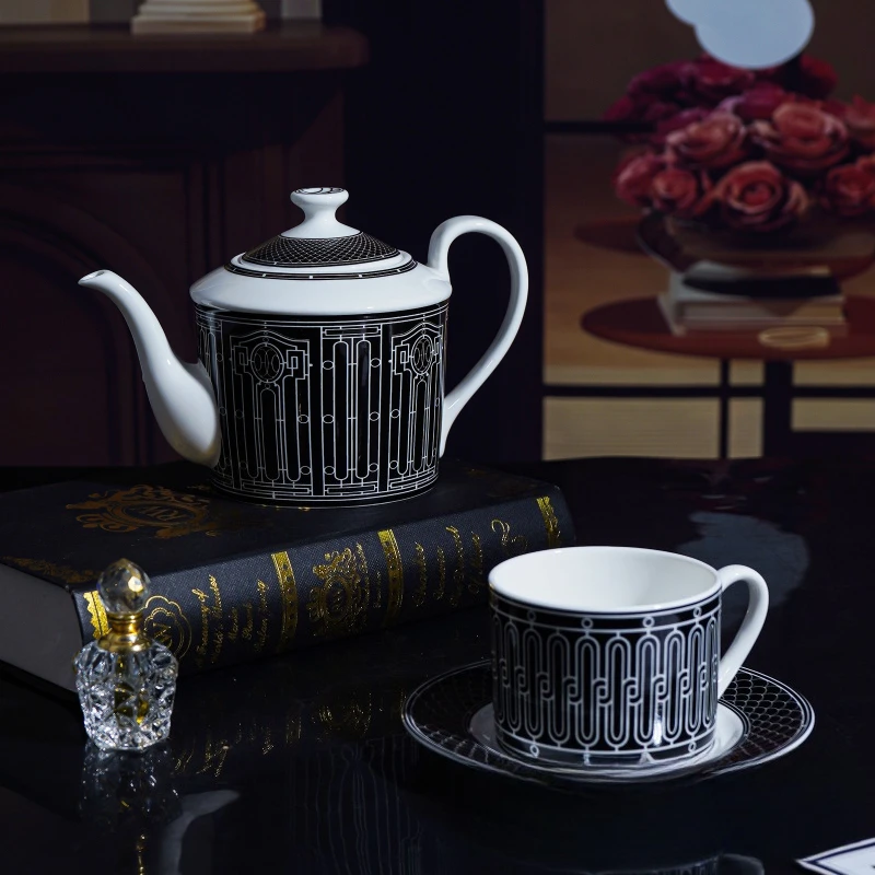 Simple European-Style Tea Set  - Tea Coffee Pot Set ulasan dan harga