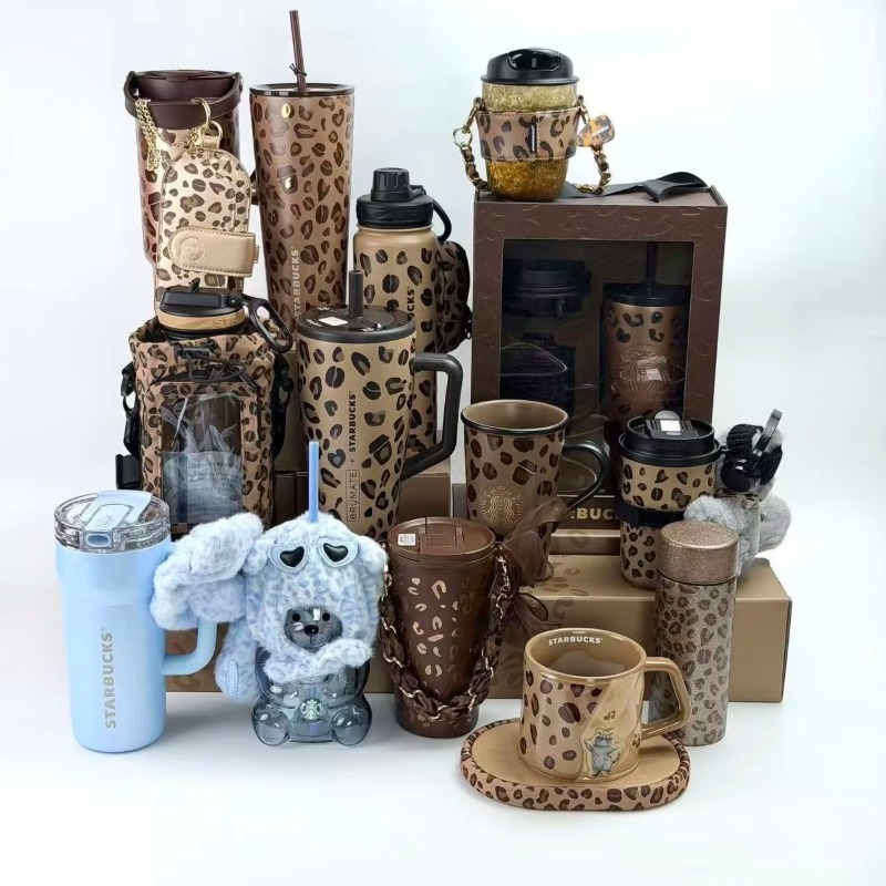 Leopard Print Stainless Steel  - Coffee Tea Tumbler ulasan dan harga