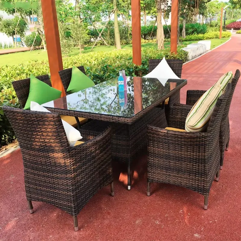 Outdoor Rattan Table and Chair - Coffee Tea For Garden ulasan dan harga