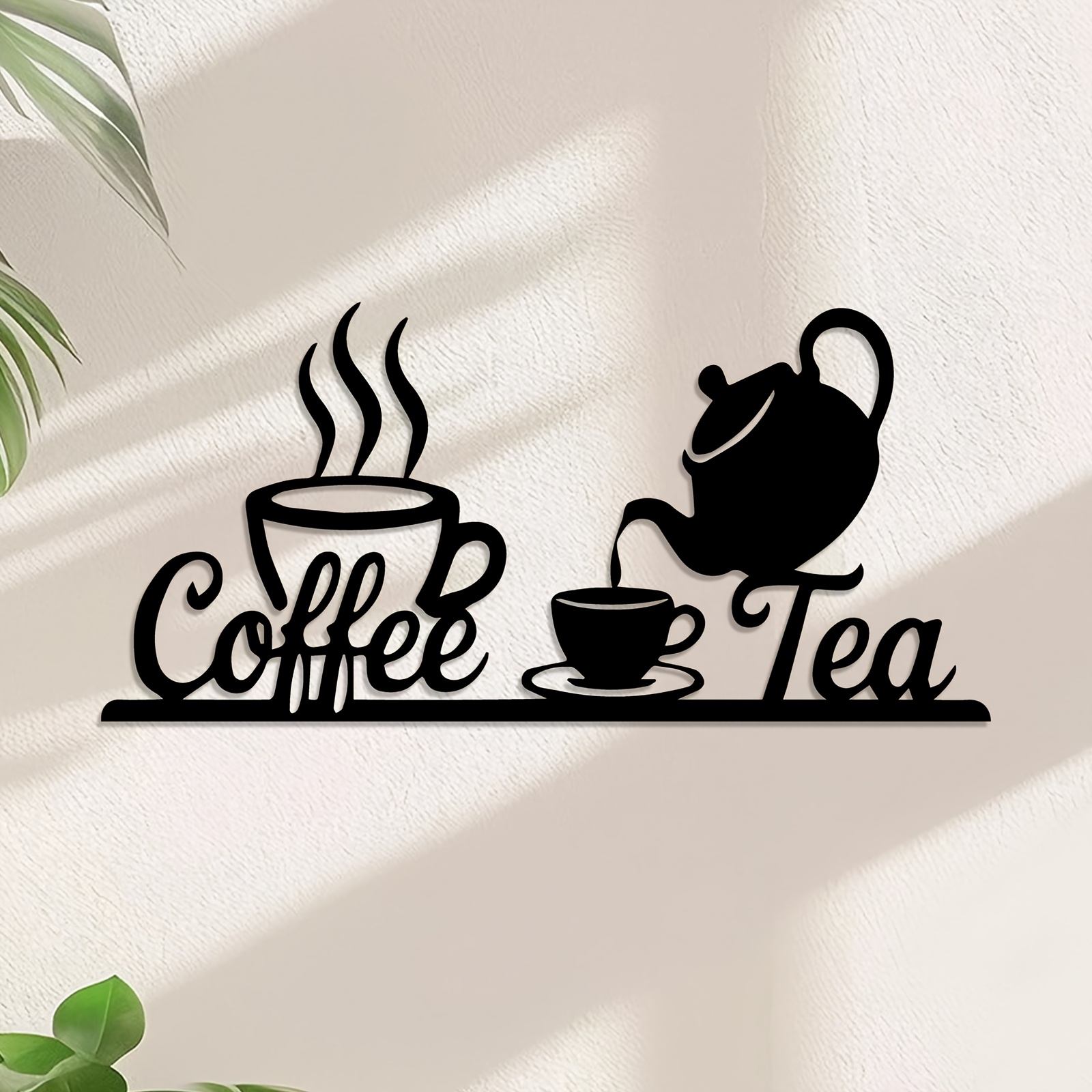 1pc Rustic Metal Coffee & Tea  - Coffee Tea Icon ulasan dan harga