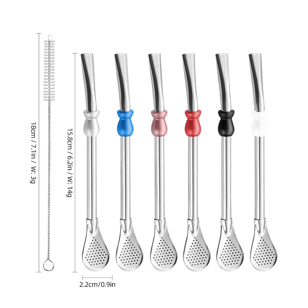 Hot Sale Reusable Straw Spoon  - Dispenser Coffee And Tea ulasan dan harga