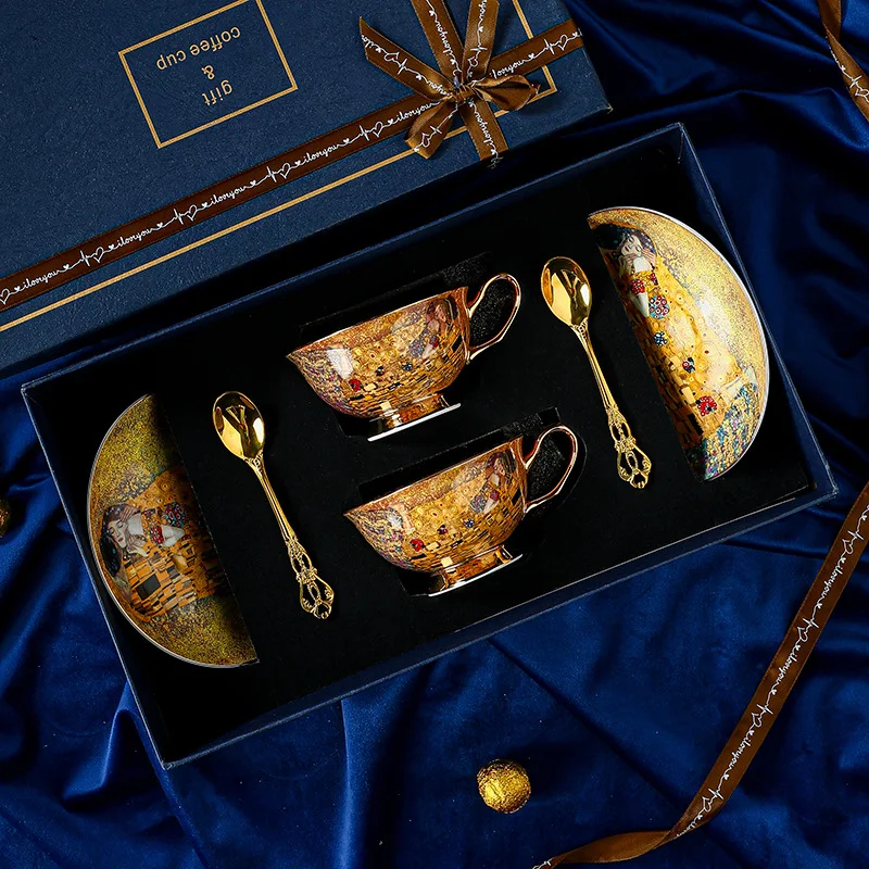 Royal Baroque Style Bone China - Tea Coffee Pot Set ulasan dan harga