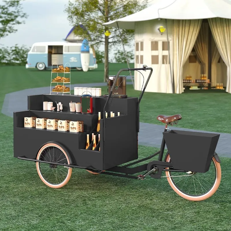 Mobile Tricycle Display Stand  - Coffee Tea Vendor ulasan dan harga
