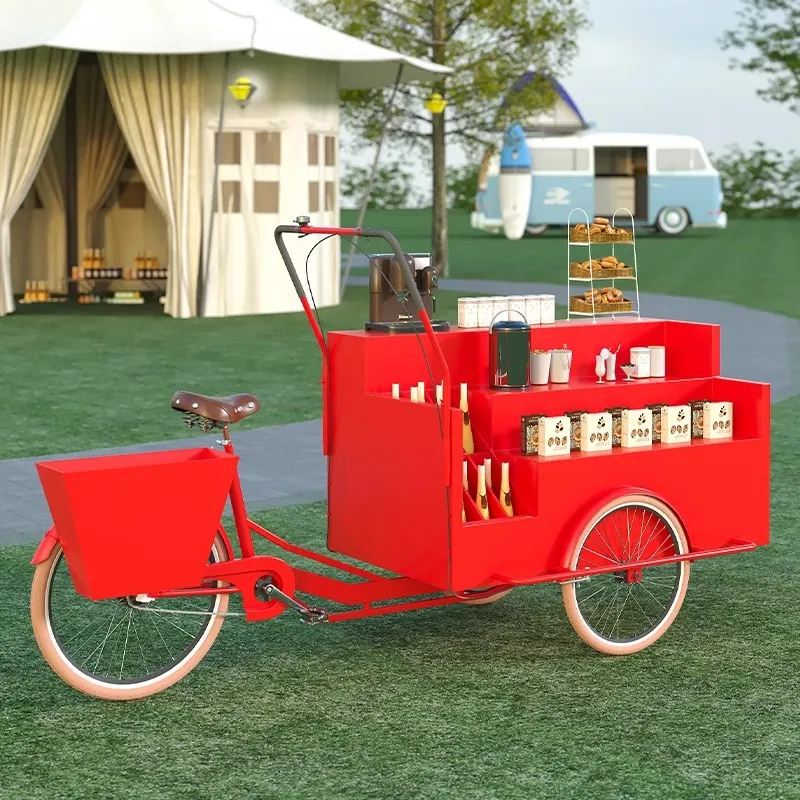 Mobile Tricycle Display Stand  - Coffee Tea Vendor ulasan dan harga