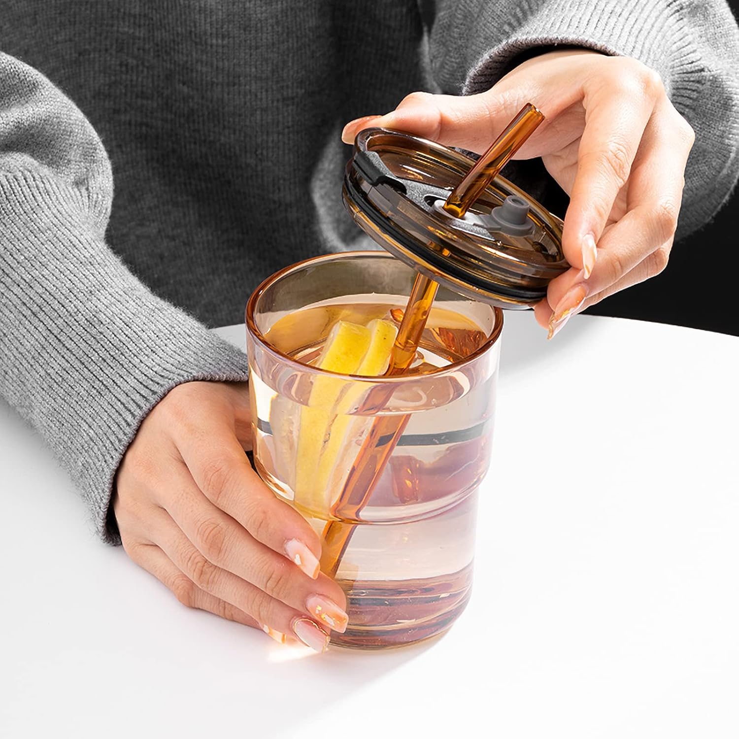 13oz/400ml Tumbler Water Glass - Coffee Tea Tumbler ulasan dan harga