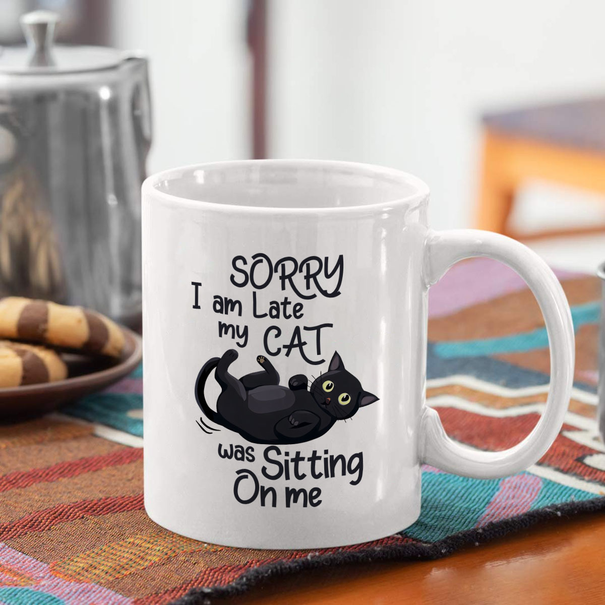 1 Funny Cat Shaped Ceramic Mug - Coffee Tea Me ulasan dan harga