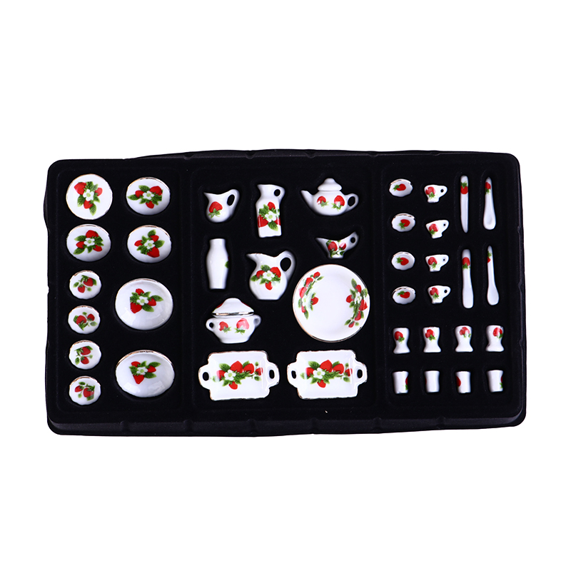 1 Set 1:12 Miniature Doll Hous - Tea Coffee Pot Set ulasan dan harga