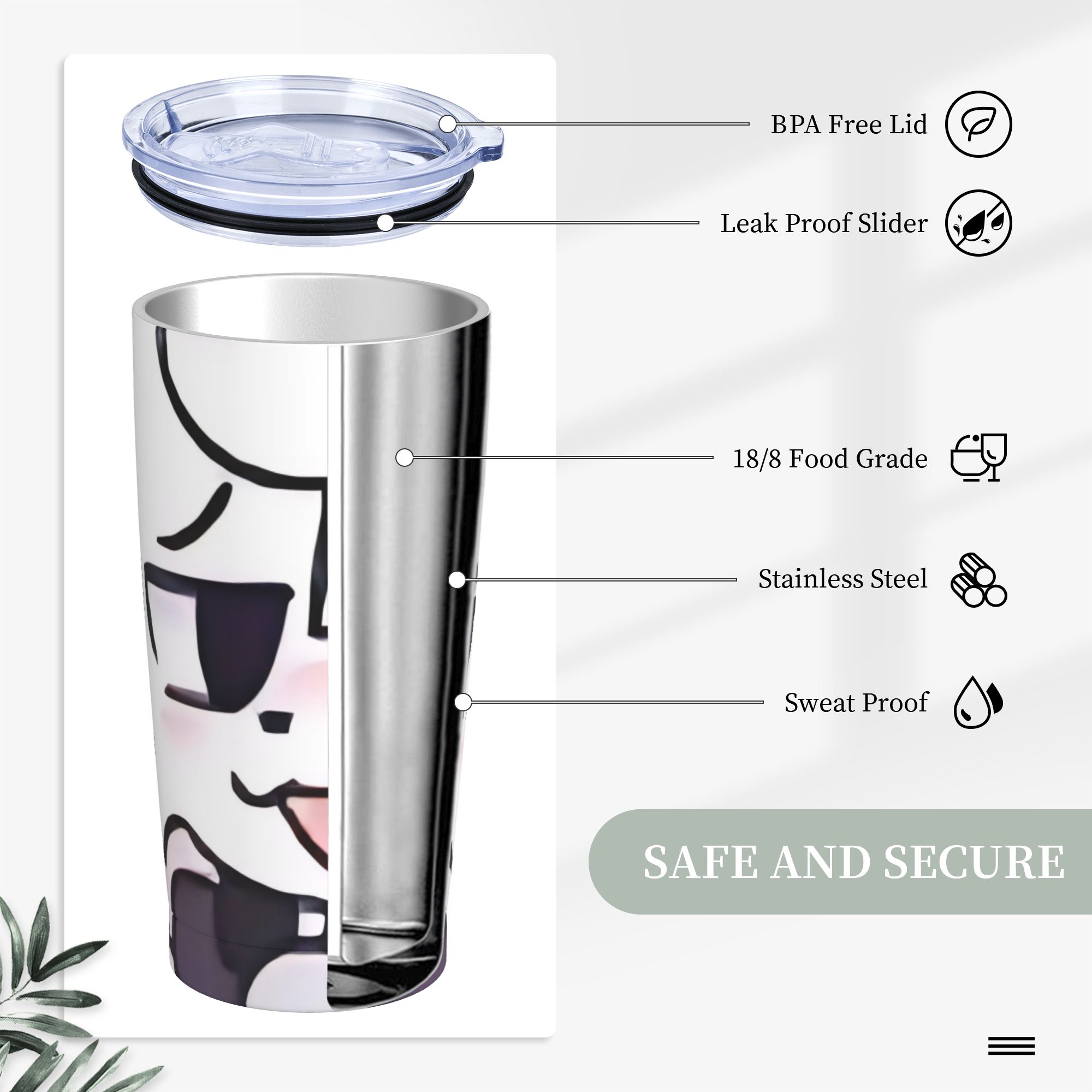 Boykissers Silly Tumbler Vacuu - Coffee Tea Tumbler ulasan dan harga