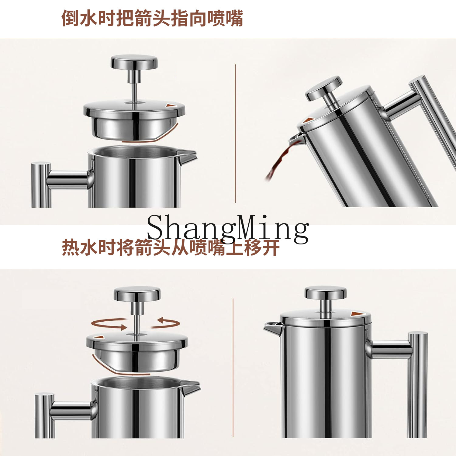 DSA stainless steel French pre - Coffee And Tea Filter ulasan dan harga