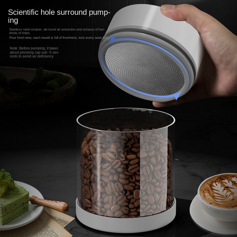 Electric Vacuum Coffee Beans G - Coffee Tea Sugar Canisters ulasan dan harga