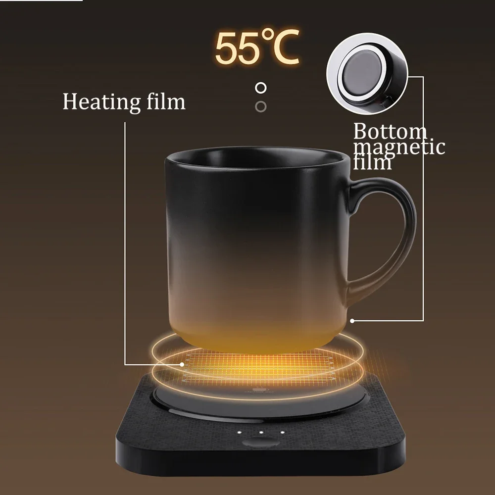 USB Wireless Charging Cup Warm - Coffee Tea Water Heater ulasan dan harga