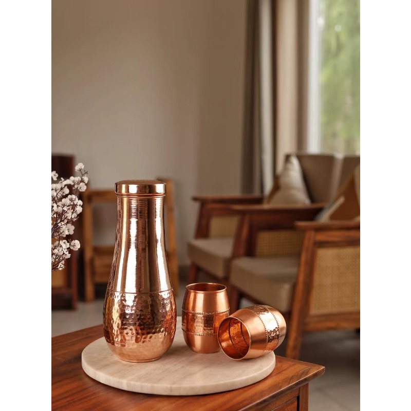 1500ML Smooth Copper Water Jug - Coffee Tea Water Heater ulasan dan harga