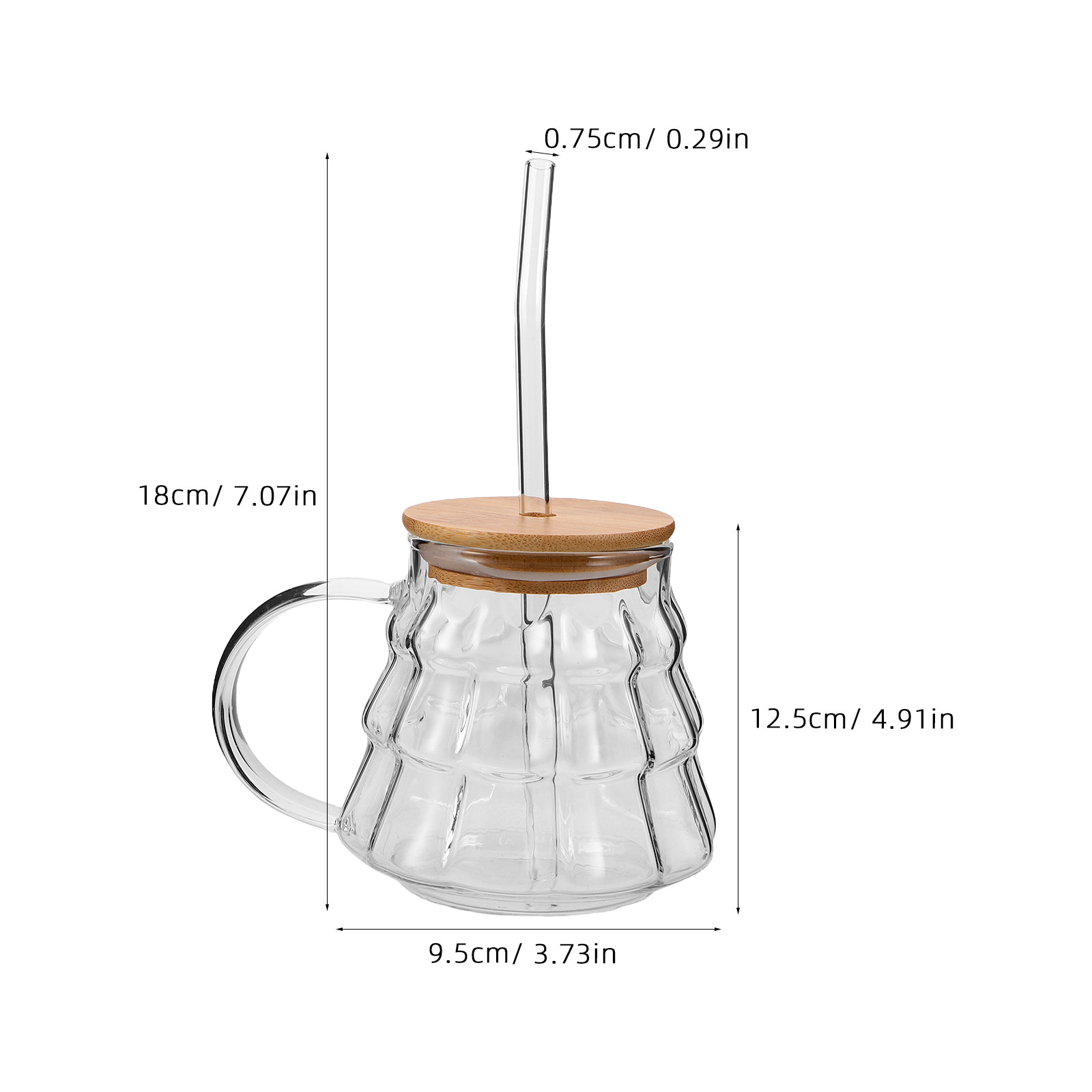 Transparent Glass Milk Cup wit - Coffee Tea Tumbler ulasan dan harga