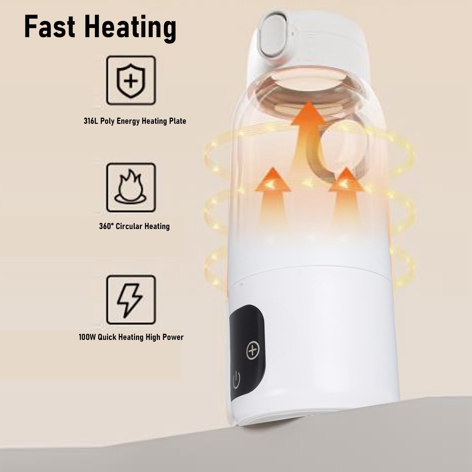 USB PD Fast Charge Portable El - Coffee Tea Water Heater ulasan dan harga