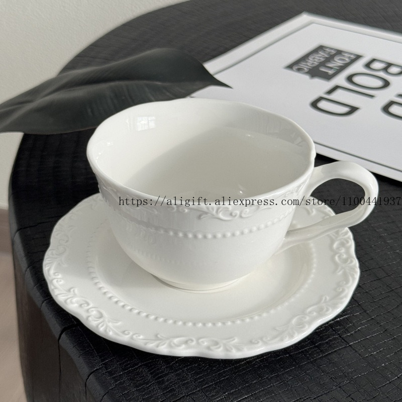 French Light Luxury Embossed F - Tea Coffee Pot Set ulasan dan harga