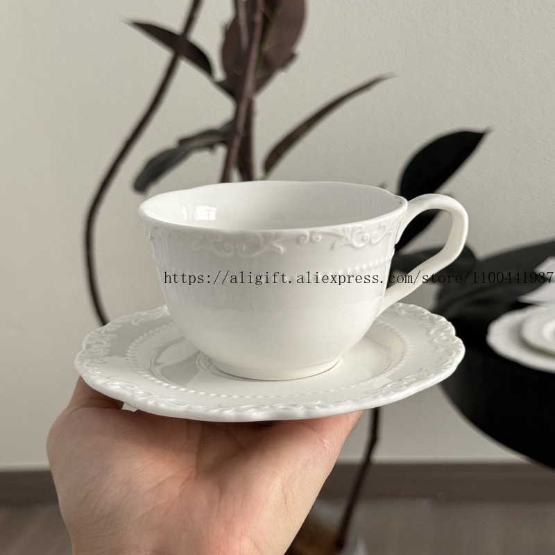 French Light Luxury Embossed F - Tea Coffee Pot Set ulasan dan harga